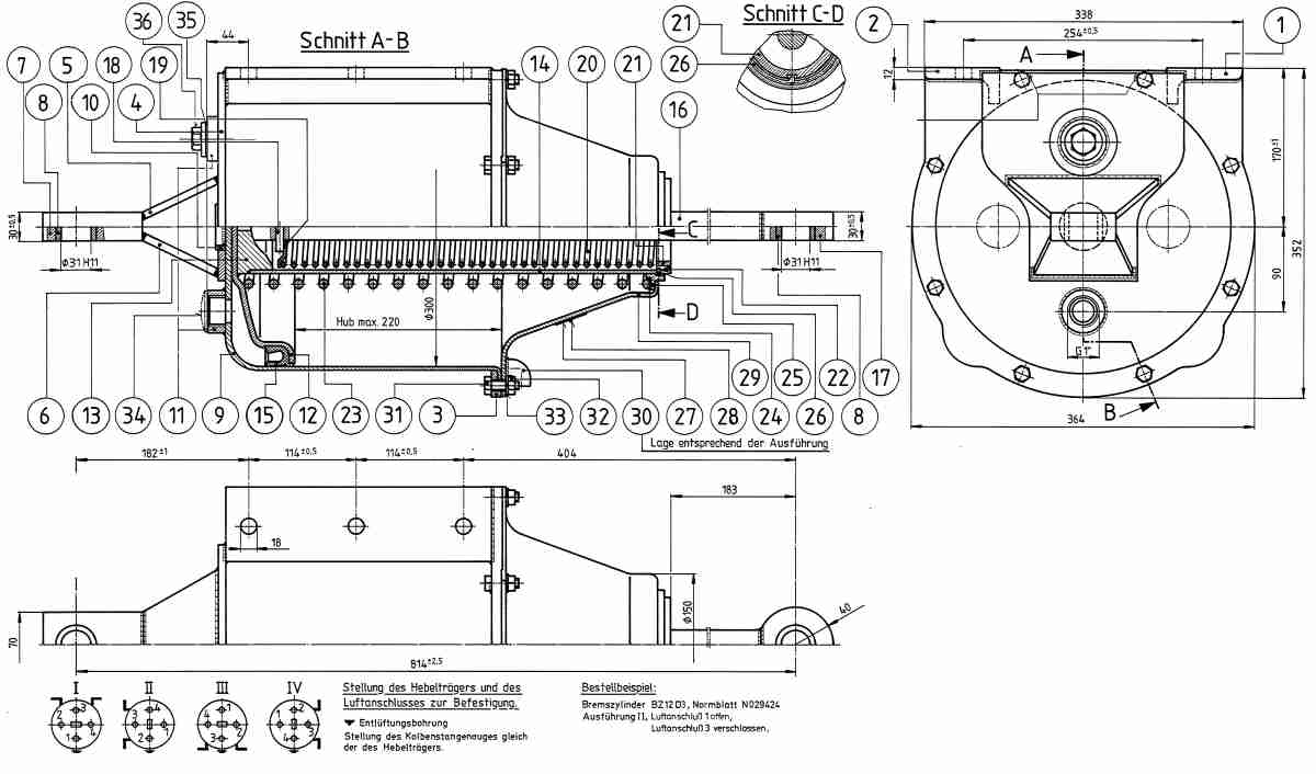 brake cylinders BZ 12 D3